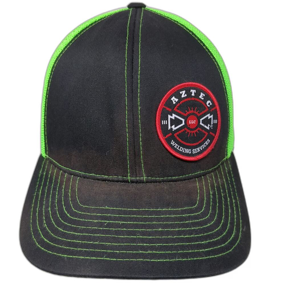 Pacific Headwear Trucker Hat Black Green One Size Welding Services Snapback Hat